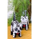 Hand Painted Cat Sculpture 