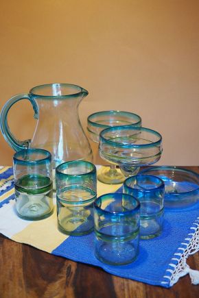 Hand Blown Glassware Bundle