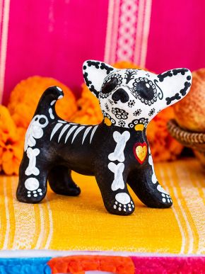 Hand Painted Dog Sculpture 
