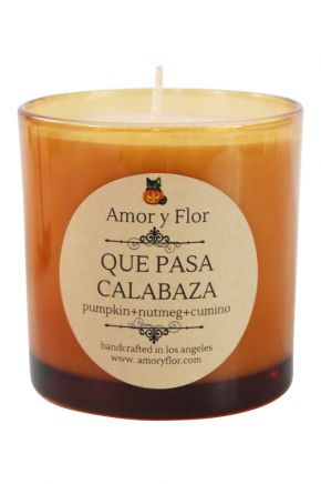 Que Pasa Calabaza Candle