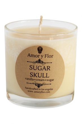 Sugar Skull Candle
