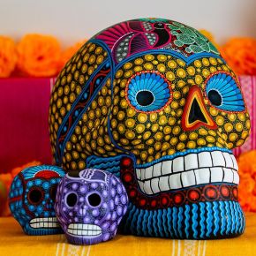 Large Hand Painted Calavera