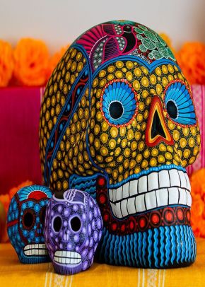 Large Hand Painted Calavera