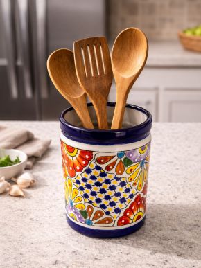 Talavera Utensil Holder