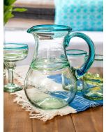 Hand Blown Glass Pitcher
