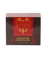 Seasons of My Heart Oaxacan chocolate box with traditional Mexican cocoa product packaging.