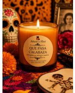 Que Pasa Calabaza Candle