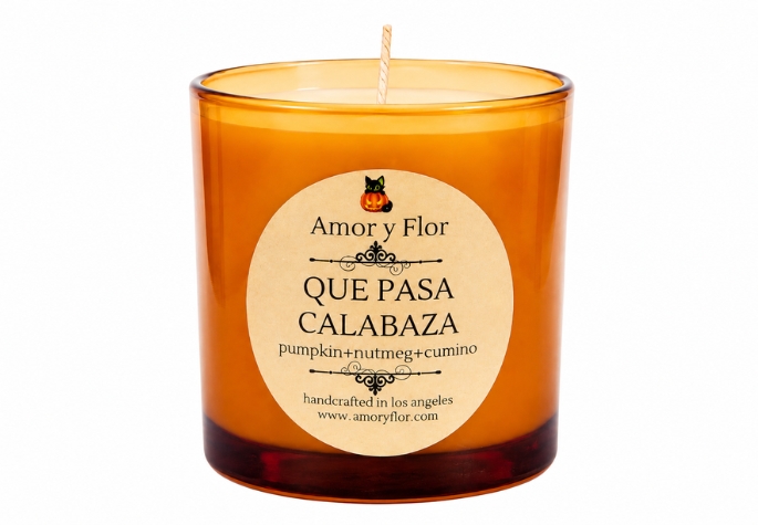Excitement Photo Que Pasa Calabaza Candle