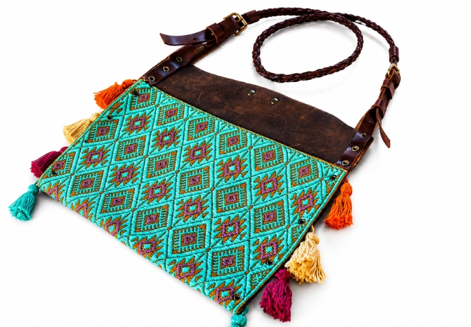 Textile Accent leather Shoulder Purse Excitement Photo